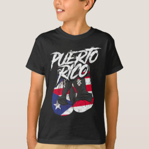 Puerto Rico in Boxhandschuhen - Hispanic Boxing Fi T-Shirt