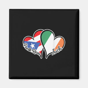 Puerto Rico Irland Flagge Halb Puerto Rico Halb Ir Magnet
