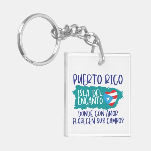 Puerto Rico Isla del Encanto Schlüsselanhänger (Vorderseite links)