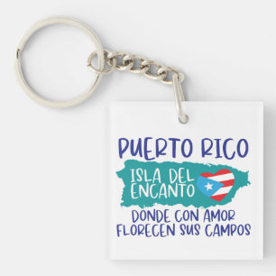 Puerto Rico Isla del Encanto Schlüsselanhänger