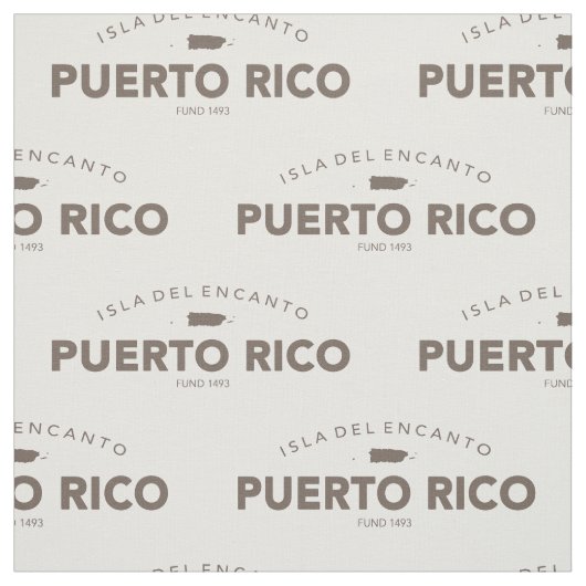 Puerto Rico, Isla Del Encanto Stoff (Muster)