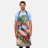 Puerto Rico Island Beach Music Schürze (Getragen)