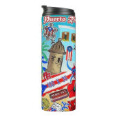 Puerto Rico - Island inspiriert Thermosbecher (Nach rechts gedreht)