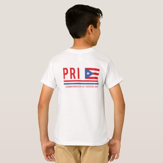 Puerto Rico ISO-Code Alpha 3 Design-T - Shirt (Schwarz voll)