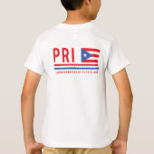 Puerto Rico ISO-Code Alpha 3 Design-T - Shirt (Rückseite)