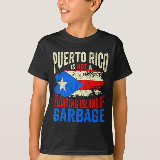 Puerto Rico ist keine schwimmende Insel für Müll T-Shirt (Vorderseite)