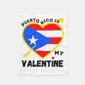 Puerto Rico ist mein Valentinstag Puerto Fleecedecke
