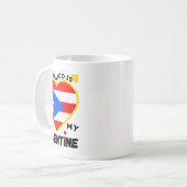 Puerto Rico ist mein Valentinstag Puerto Kaffeetasse (Vorderseite Links)