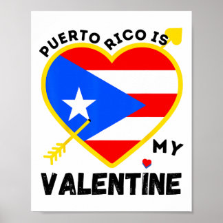Puerto Rico ist mein Valentinstag Puerto Poster