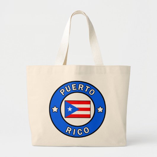 Puerto Rico Jumbo Stoffbeutel (Vorne)