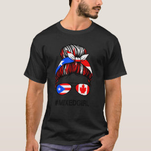 Puerto Rico Kanada Flagge Puerto Rico Kanadisches  T-Shirt