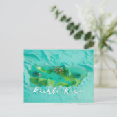 Puerto Rico Karte (Stehend Vorderseite)