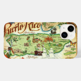 Puerto Rico Karte Case-Mate iPhone 14 Hülle