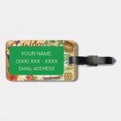 Puerto Rico Karte Gepäckanhänger (Rückseite horizontal)