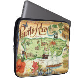 Puerto Rico Karte Laptopschutzhülle (Vorne Rechts)