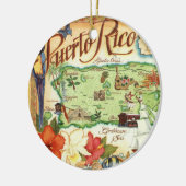 Puerto Rico Karte Ornament (Links)