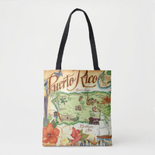 Puerto Rico Karte Schulter-Tasche Tasche
