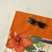 Puerto Rico Karte Strandtuch (Beispiel)