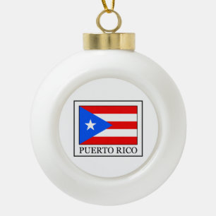 Puerto Rico Keramik Kugel-Ornament