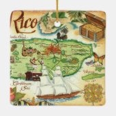 Puerto Rico Keramik Ornament (Rückseite)