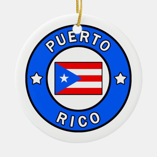 Puerto Rico Keramik Ornament (Vorne)