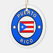 Puerto Rico Keramik Ornament (Links)