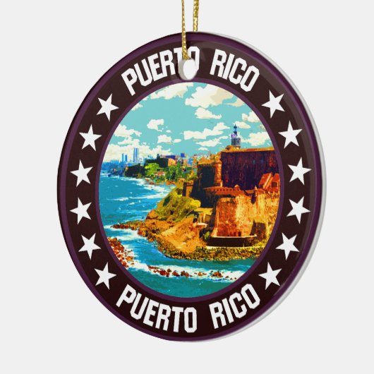 Puerto Rico Keramik Ornament (Links)
