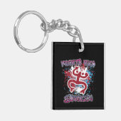 Puerto Rico Koki Taíno Street Art Graffiti Schlüsselanhänger (Vorderseite links)