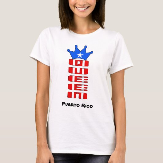 Puerto-Rico-Königin T-Shirt (Vorderseite)