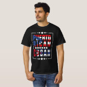 Puerto Rico Kubaner, halb puerto-rikanisch halb Ku T-Shirt (Vorne ganz)