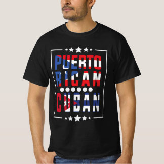 Puerto Rico Kubaner, halb puerto-rikanisch halb Ku T-Shirt