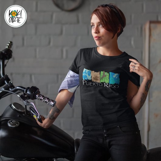 Puerto Rico Kulturelle Symbole T-Shirt