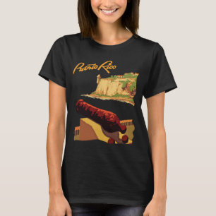 Puerto Rico Küstenfestung Reise T-Shirt