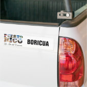 Puerto Rico La Isla Del Encanto Boricua Autoaufkleber (Auf Lkw)