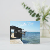 Puerto Rico, Lajas, Playa Rosada, La Parguera Postkarte (Stehend Vorderseite)