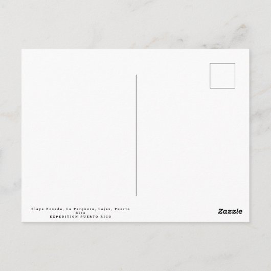 Puerto Rico, Lajas, Playa Rosada, La Parguera Postkarte (Rückseite)