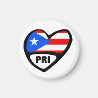 Puerto Rico Ländercode Flaggenherz, PRI