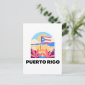 Puerto Rico Landscape Postcard Postkarte (Stehend Vorderseite)