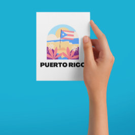 Puerto Rico Landscape Postcard Postkarte