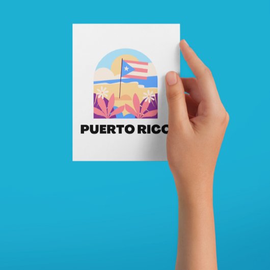 Puerto Rico Landscape Postcard Postkarte