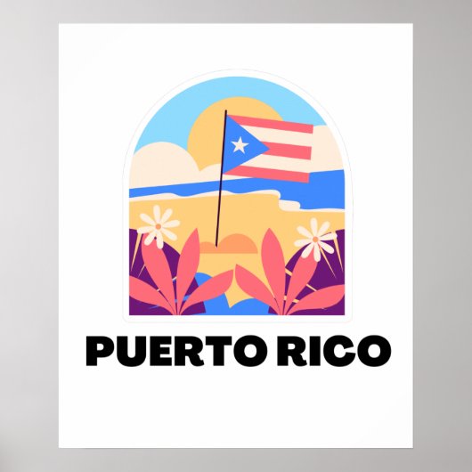 Puerto Rico Landscape Poster (Vorne)