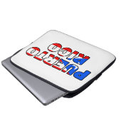 Puerto Rico Laptopschutzhülle (Vorne Knopf)