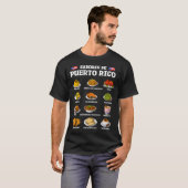 Puerto Rico Lebensmittel T-Shirt (Vorne ganz)