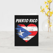Puerto Rico Liebe Herzflag Gift Puerto Rican Rais Karte (Gelbe Blume)