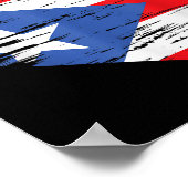 Puerto Rico Liebe Herzflag Gift Puerto Rican Rais Poster (Ecke)