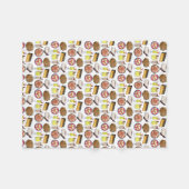 Puerto Rico Liebe Küche Puerto Rico Feinschmecker Fleecedecke (Vorderseite (Horizontal))