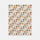 Puerto Rico Liebe Küche Puerto Rico Feinschmecker Fleecedecke (Vorderseite)