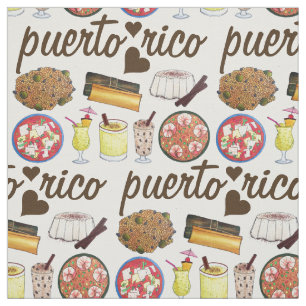Puerto Rico Liebe Küche Puerto Rico Feinschmecker Stoff