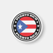 Puerto Rico Logo für die nationale Flagge Magnet (Vorne)