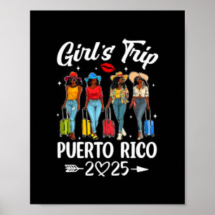 Puerto Rico Mädchen Reise 2025 Geburtstagsgruppe F Poster